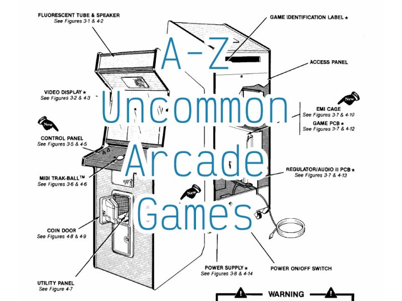 A-Z Uncommon Arcade Games